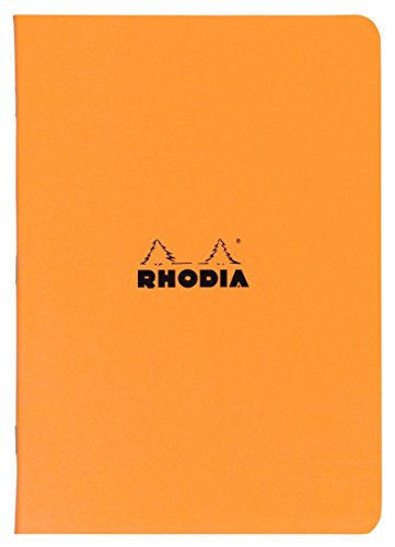 Rhodia Staplebound Orange Lined Notebook 8 1/4 X 11 ¾