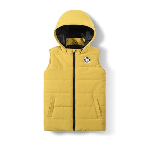 Facile da abbinare: i nostri gilet imbottiti unisex per bambini sono disponibili in una varietà di colori tinta unita e possono essere abbinati a camicie, maglioni, felpe con cappuccio e cappotti invernali per comfort, calore e stile