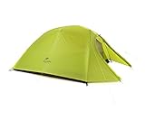 Ultraleichtes Zelt zum Wandern und Bergsteigen, schnell und einfach aufzustellen (2.23kg Packgewicht, inklusive Unterlegematte, Heringe und Seile) .Packgröße: 45 x Φ15 cm