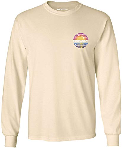 Koloa Surf Mens Reflecting Ocean Logo Long Sleeve Cotton Tee - Reg, Big and Tall