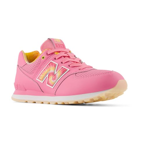 New Balance Jungen 574 Sneaker, Signal Pink, 38 EU