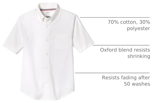Image of French Toast Men's Short Sleeve Poplin Dress Shirt