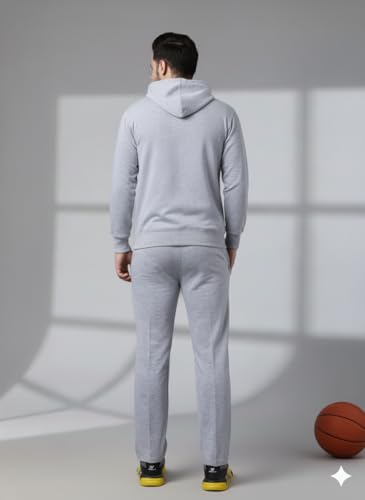 Image of Mack Jonney Solid Track Suit for men | Co-ord Set | Warm Fleece Tracksuit Set | Full Sleeve Hoodie