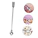 VILLCASE Long Handle Stainless Steel Spoon for Precision Chemical Scooping Ergonomic Design for Safe Handling of Hot Materials Laboratory and Industrial Use