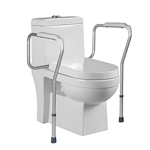 Httdd Toilet Frames For The Elderly, Bathroom Accessories Toilet Safety Rails Adjustable Toilet Frame Rack Anti-Slip Shower Grab Bar Handrail For For Elders Pregnant #TOP2