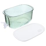 LALADEFIEE Dispensador de Bebidas Frío con Grifo y Tapa Fácil de Abrir Depósito Grande para Jugos y Agua Recipiente Resistente para Fiestas y Nevera Hogar o Bar