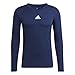 adidas Mens Jersey (Long Sleeve) Team Base Tee, Navblu, GN5675, L EU