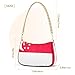 Singapore Flag Hobo Purse Clutch Women Clutch Handbag Pattern Ladies Shoulder Bag Prints Zipper Closure