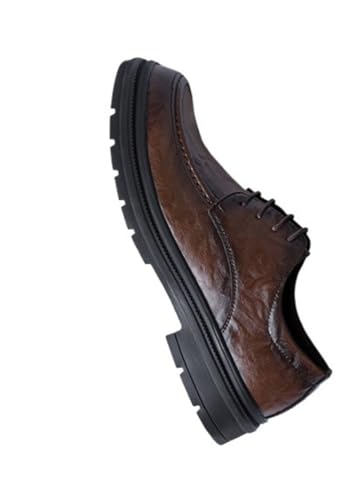 Business Casual Modern Work Wedding Shoes Men's Fashion Dress Oxford Style Formal Classic Lace Up