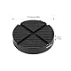 Universal Gummiauflage Wagenheber Gummiauflage Wagenheber mit Rillen für Wagenheber Hebebühnen Wagen 125 X 26mm Schwarz Für Wagenheber und Hebebühnen