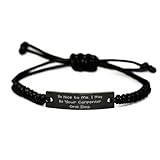 Reusable Carpenter Black Rope Bracelet, Be Nice to Me, Gifts for Friends, Present from Friends, Engraved Bracelet for Carpenter, Carpenter Tools, DIY Carpentry Projects, Carpentry Books, Carpentry