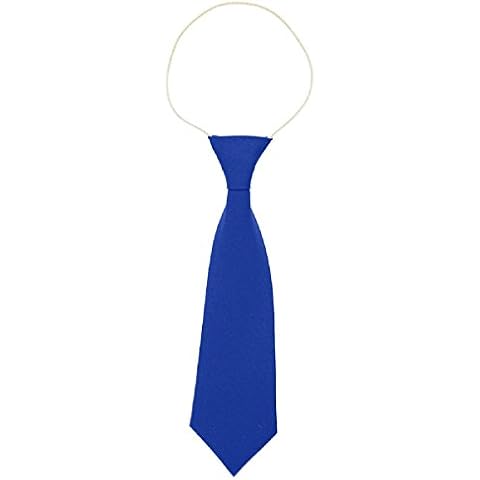 Royal Blue Elasticated School Tie for Kids Cover