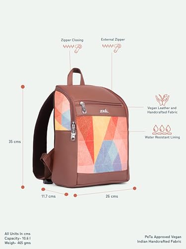 Image of ZOUK Amalia Daypack |Padded Tablet Compartment | Adjustable Straps | Water-Resistant | Men and Women | Daily Use | Lightweight |Smart & Compact |Comfortable & Stylish