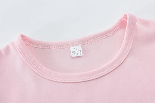 DDSOL Toddler Girl Nightgown Short Sleeve Sleepwear Kid Summer Lace Nightie Sleepshirt Nightdress Pajamas 4-10 Year3