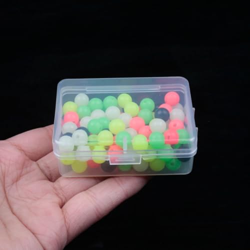 Set de 200 cuentas luminosas de pesca 5mm-8mm miniatura 6