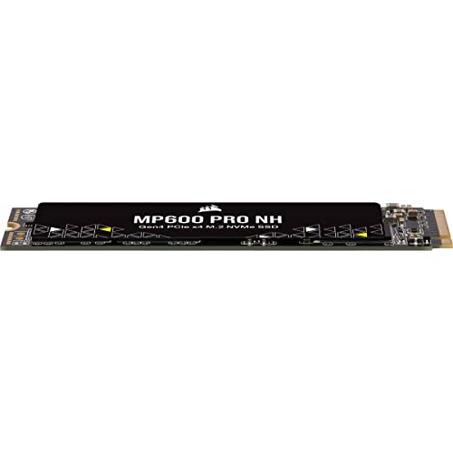 Image of Corsair MP600 PRO NH 2TB PCIe Gen4 x4 NVMe M.2 SSD - 3D TLC NAND - M.2 2280 - Direct Storage Compatible- Up to 7000MB /s & 5700MB /s Sequential Read /Write Speed - No Heatsink - CSSD-F2000GBMP600PNH
