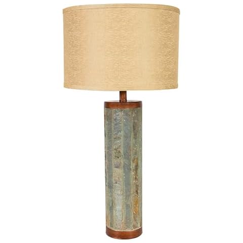 Sunnydaze Cylinder Slate Indoor Lamp Cover