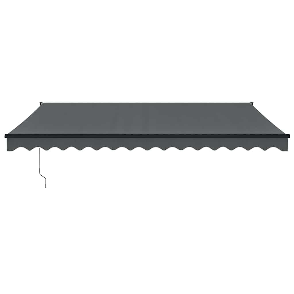 Brokky Toldo Motorizado 4X 3 m Toldo Articulado Eléctrico con Mando a Distancia para Terraza, Jardín-Antracita-4 x 3 m-Marco Antracita