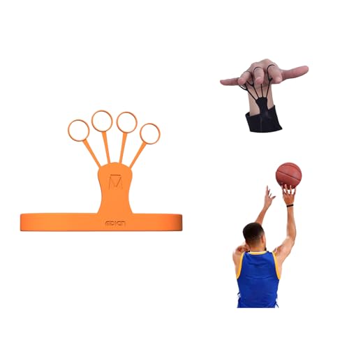 Wandefu Basketball Shooting Aid Finger Muscle Trainer Orange