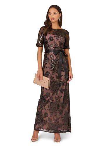 Adrianna Papell Women's Sequin Lace Mermaid Dress4
