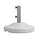 US Weight Fillable Free Standing Umbrella Base, Empty, White