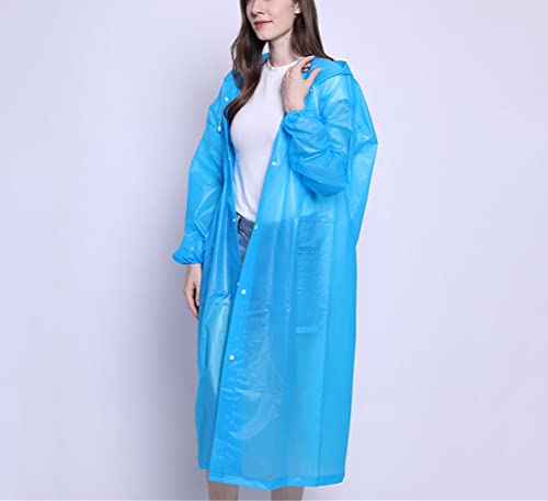 PEVA Women Man Raincoat Thickened Waterproof Rain Poncho Coat Adult Transparent Camping Hoodie Rainwear Suit3