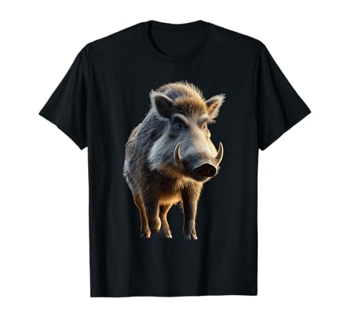 Jabalí Cazadores Cerdos de Caza Jabalíes Camiseta