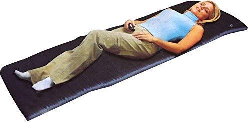 Full Body Vibration Mat With Neck Massager Bed Massaging Pad Cushion With Vibrating Motors, Heated Shiatsu Massager, Relieves Stress Or Tension Shoulder And Back Pain, Black