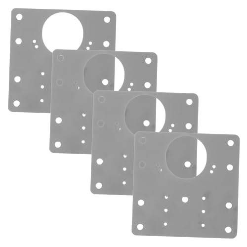 COLLBATH 4個 ステンレス製ヒンジ修理プレート キャビネットドアの補修用固定板 耐久性高く簡単取付 向け家具ヒンジ補強具 キッチン収納家具