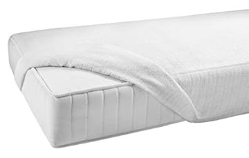 Gabel Jersey Coprimaterasso, Cotone, Bianco, 90 x 200 x 0.4 cm