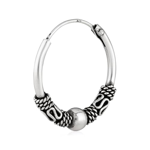 Créole celtique NKlaus boucle d'oreille unique argent 925 anti irritation