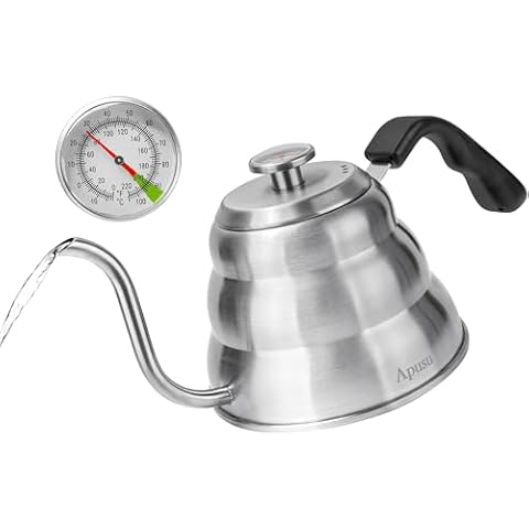 Apusu Gooseneck Kettle with Thermometer Cover