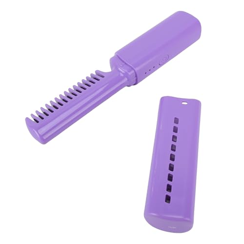 Plancha para el cabello inalámbrica ZJchao, peine alisador iónico con doble funcionalidad para alisar y rizar, herramienta de estilo portátil con carga USB y batería de 800 mAh miniatura 7