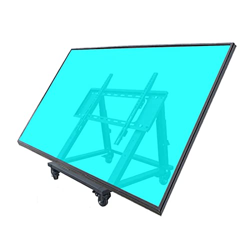 Carro para monitor bajo con ruedas para TV 40-75 pulg miniatura 3