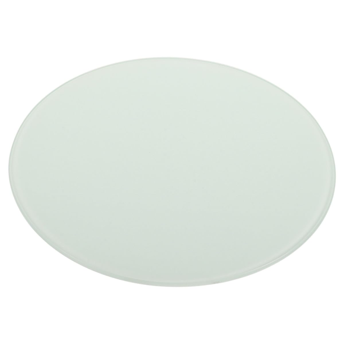 NUOBESTY Planche à Découper Ronde en Verre Trempé 30 Cm, Plateau Résistant aux Rayures Revêtement Antidérapant, Planche Polyvalente pour Légumes, Fruits et Préparation Alimentaire
