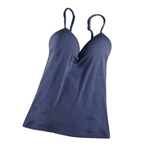Sharplace Top de Mujer Correa Ajustable con Sujetador Incorporada Sin Mangas -...