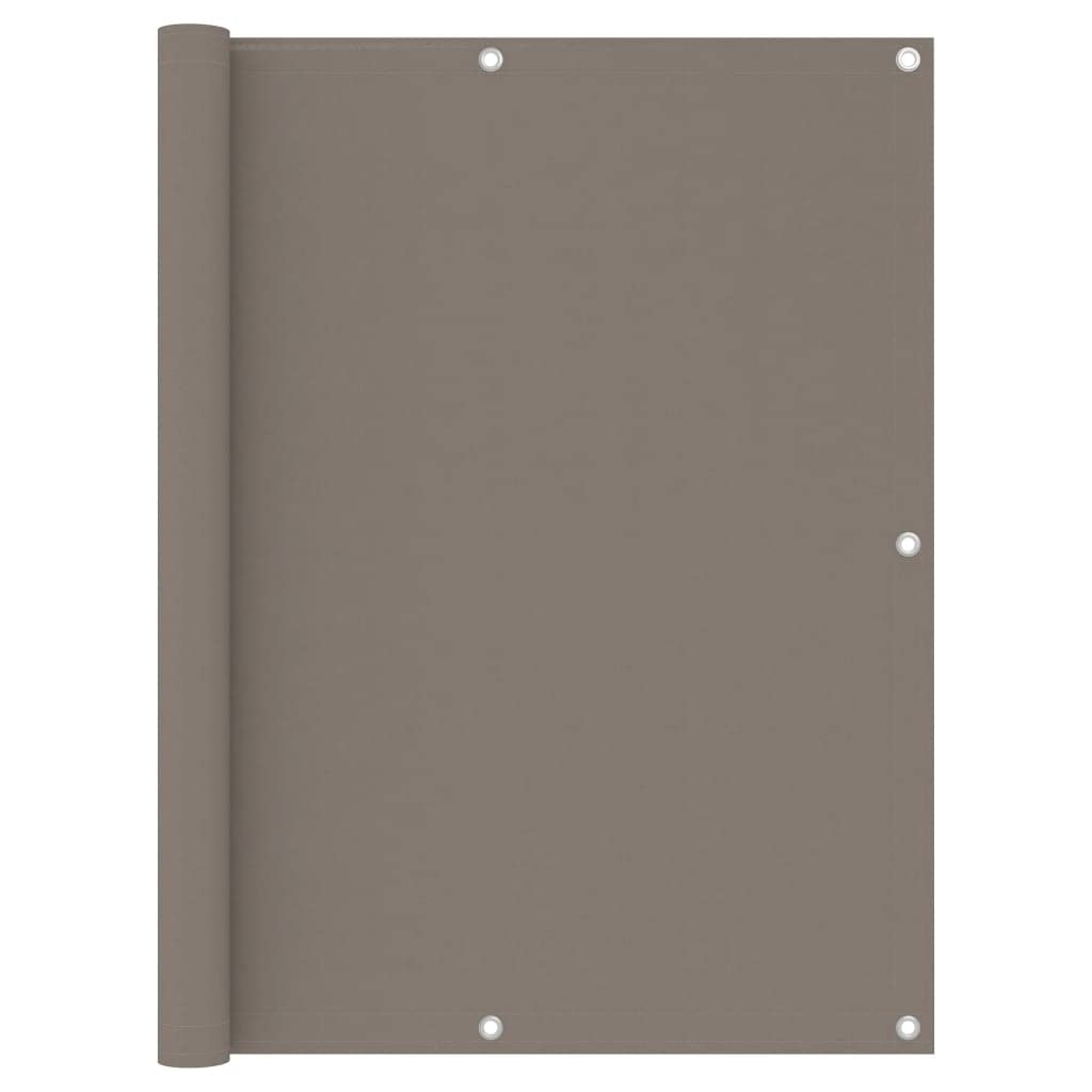 vidaXL Balcony Screen Wall Privacy Fencing Panel Balcony Private Protective Fence Garden Outdoor Screen Taupe 120x300 cm Oxford Fabric — image 1