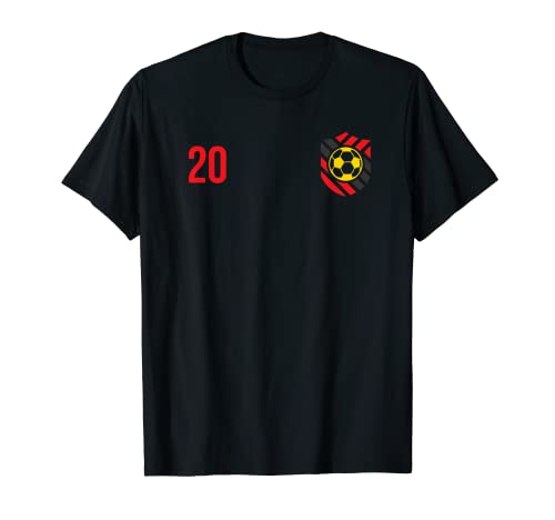 Flag Belgium T-Shirt, Black