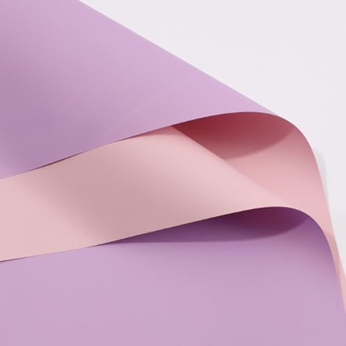 Papier cadeau pour bouquet de fleurs haut de gamme opaque et imperméable lilas et nude