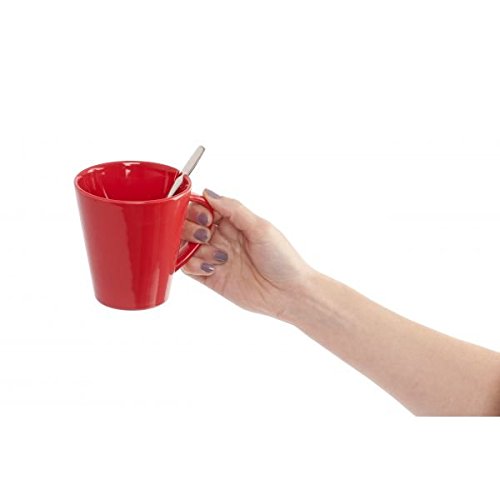Cofix - Cup & Teelöffel rote Keramik