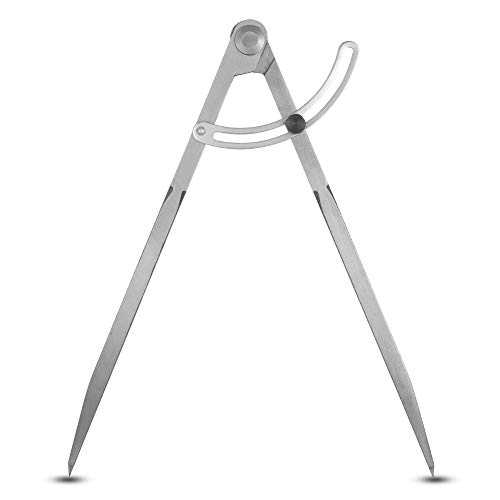 SUSSURRO Compas à Pointes Sèches Professionnel en Acier Carbone Compas 300mm Grand Diamètre pour Charpentier Menuisier Ébéniste Architecte Tailleurs de pierre, Jauge Precision de Marquage Industriel