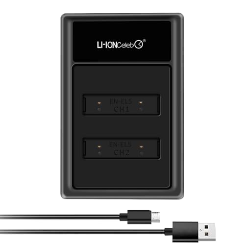 yLi-ion Celebz NIKON EN-EL5݊ } [d USB`[W[ ^тeՁyPSEF؁zEN-EL5J obe[ ݊`[W[