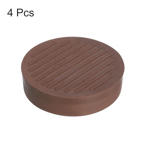 uxcell Chair Leg Floor Protectors, 4Pcs 2", Rubber Round Non-Slip Furniture Pads - Image 3
