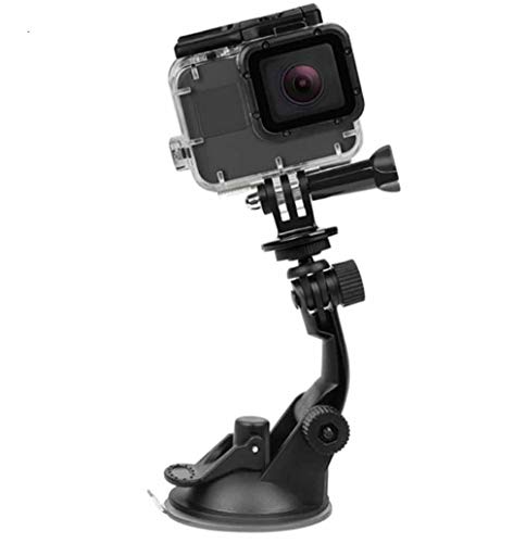 Tekcam Action Camera Suction Cup Mount Compatible With Gopro Hero 11 10 9 8 /Akaso Ek7000 V50Elite Brave 4/7 Le/Wolfang/Apexcam/Adostob 4K Camera Windshield Suction Mount #TOP9
