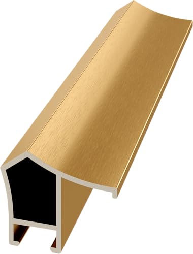 Image of Pale Gold Prismatic 75 inch Deco TV Frame for Samsung The Frame /Pro TVs