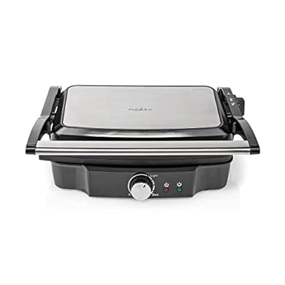 Kontakt Grill - 1500 W - 27.8 x 17 cm - Einstellbare Temperaturregelung - Edelstahl/Kunststoff