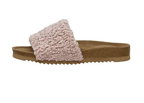 CUSHIONAIRE Women's Lonie Cork footbed Slide Sandal with +Comfort4