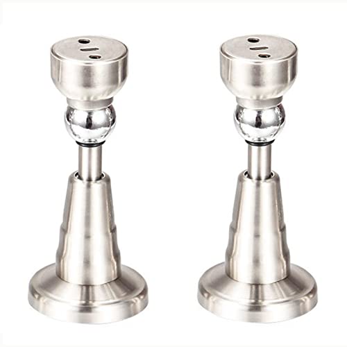 2 piezas Soporte magnético tope de puerta de acero inoxidable, Tope de puerta ajustable acero inoxidable 304 fundición extra gruesa, Topes puerta de servicio pesado (114mm) Cover