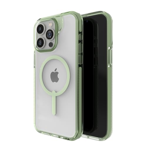 Image of ZAGG Santa Cruz Snap iPhone 15 Pro Max Case - MagSafe Phone Case, Drop Protection (13ft /4m), Durable Graphene, Anti-Yellowing, and Scratch-Resistant Phone Case, Green