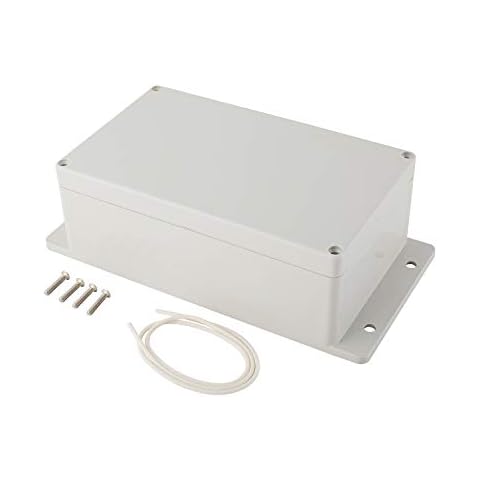 DasMorine Plastic Dustproof Waterproof IP65 Junction Box Wire Cable Connection Enclosure Plastic Dustproof Waterproof IP65 Junction Box Wire Cable Connection Enclosure (200 * 120 * 75mm) Cover